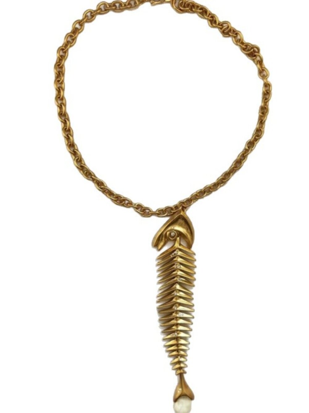 Schiaparelli Fishbone Necklace